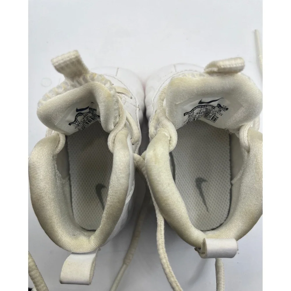 Nike Baby Toddler White Foams Sneakers Rainbow Sole Shoes Size‎ 2C